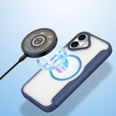 3. Dux Ducis Skin X Pro iPhone 17 Air Case with MagSafe and Wallet - Blue