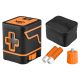 15m green cross line laser with case