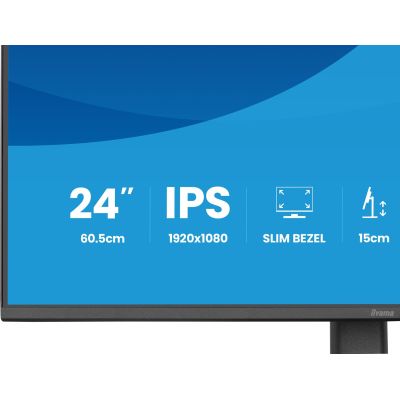 23. iiyama ProLite XB2493HSU-B1 computer monitor 60.5 cm (23.8") 1920 x 1080 px Full HD LED Black