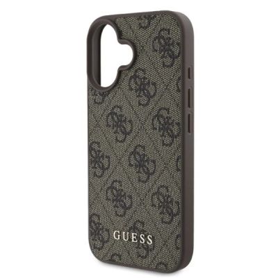 4. Guess 4G Classic iPhone 16 Case - Brown