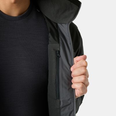 6. Helly Hansen Men's Crew Hooded Midlayer Jacket 2.0 34442 831