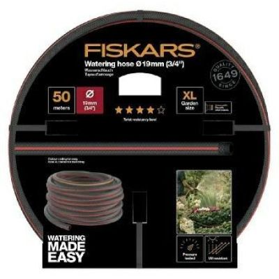 2. Fiskars 1027111 Garden Hose 50m Above Ground Black, Red