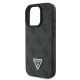 6. Guess Leather 4G Triangle Strass MagSafe Case for iPhone 16 Pro Max - Black