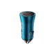 2. Baseus Golden Contactor Max fast car charger USB + USB type C 60 W Quick Charge blue (CGJM000103)