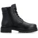 Women's leather ankle boots, insulated, black, Rieker Y3103-00