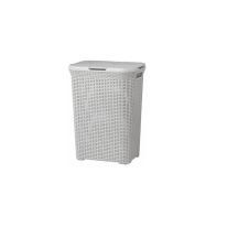 Curver NATURAL STYLE 60L Light Grey Laundry Basket
