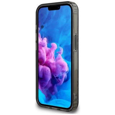 5. Guess IML Flowers MagSafe iPhone 16e Case - Black