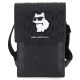 2. Karl Lagerfeld Case KLWBSAKHPCK Handbag - Black Saffiano Monogram Choupette
