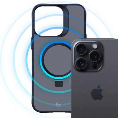 6. 3mk Smoke Case Mag&Stand for Apple iPhone 13 pro max - black