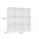 3. MALAX SHELVING 3x3 H WHITE