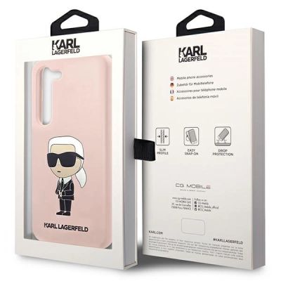 8. Karl Lagerfeld KLHCS23MSNIKBCP S23+ S916 hardcase pink/pink Silicone Ikonik