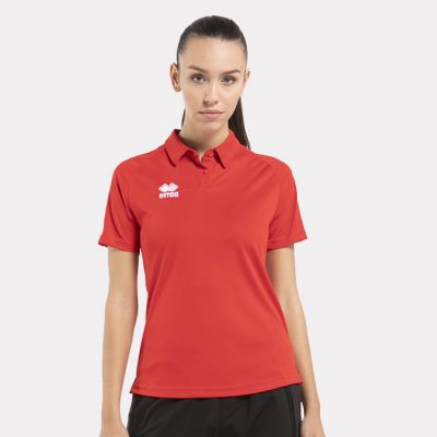 2. ERREA Shedir women's polo shirt size S red