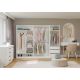 4. OPENO 1W6P WHITE Wardrobe Cabinet, Modular Wardrobe with Hanging Rail and Shelves for the Bedroom