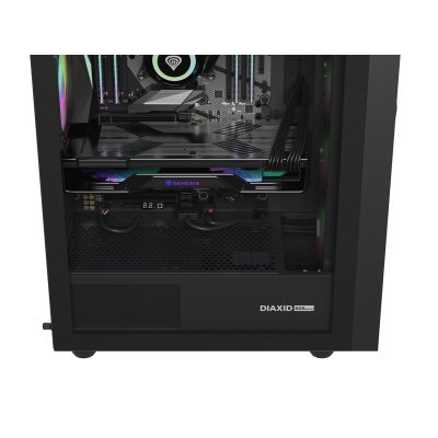 25. NATEC GENESIS DIAXID 605 ARGB MIDI TOWER USB-C GAMING CASE WITH WINDOW BLACK
