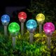 3. SOLAR LAMP GLASS BALL 7.5x34CM RGB