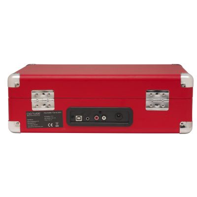 3. Denver VPL-120 Turntable with USB for PC Recording, Red