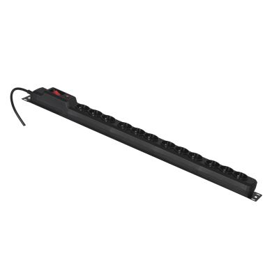 2. Activejet COMBO surge protector/12 gn/3 m/cz (12 x UTE; 10 A (2500 W); 3 m; black)