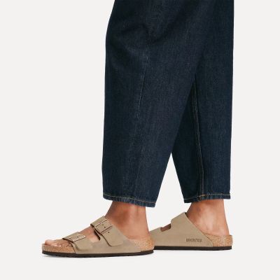 15. Birkenstock Arizona Tabacco Brown narrow men's brown flip-flops (0352203)
