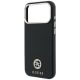 6. Guess Grained Round Strass Logo MagSafe Case for iPhone 18 Pro / 17 Pro - Black