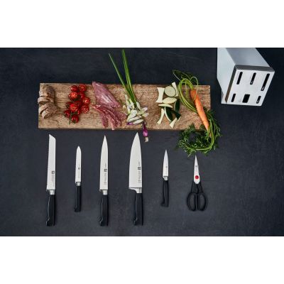 10. ZWILLING Four Star 35148-207-0 Self-Sharpening Knife Set, 7 Pieces, White