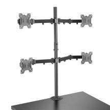 Lindy 40659 Monitor Holder/Stand 71.1 cm (28") Desk Black