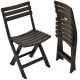 37. SET OF 4 FOLDABLE PLASTIC CATERING CHAIRS KOMODO ANTHRACITE