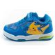2. Leomil children's sports shoes Pokemon sneakers lightweight with velcro LED blue