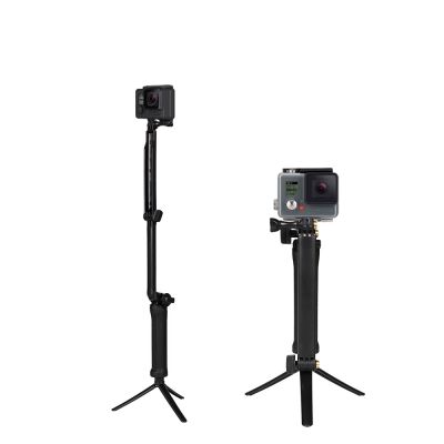 4. 3 in 1 Monopod Tripod with Selfie Stick for GoPro - Black