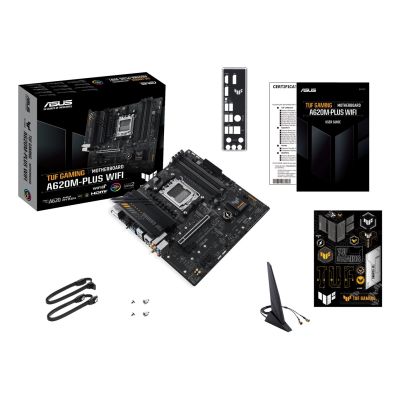 17. ASUS TUF GAMING A620M-PLUS WIFI AMD A620 Socket AM5 micro ATX