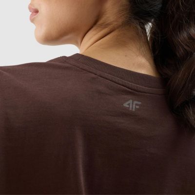 6. Women's T-shirt 4F F1354 dark brown 4FWSS24TTSHF1354 80S