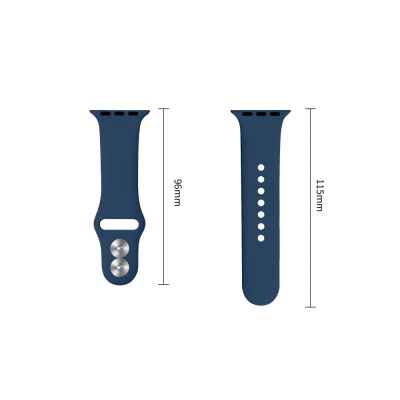 3. Tech-Protect Silicone Strap for Apple Watch 40/41/42 mm - Navy Blue