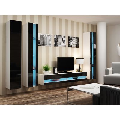 5. TV cabinet VIGO NEW '180' 30/180/40 white/black flat