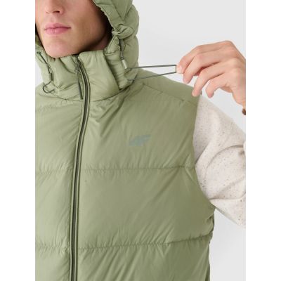 10. Men's down vest with natural filling 4F 4FWAW24TVJAM148-43S