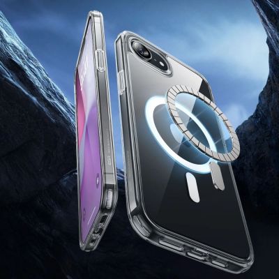 2. ESR Classic Hybrid Halolock MagSafe Case for iPhone 16e / 17e - Transparent