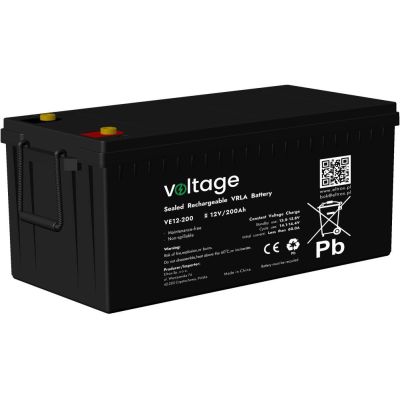 AGM Voltage 12V 200Ah VE12-200 Battery (Lifespan 6-9 years)