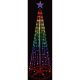 29. DECORATIVE CHRISTMAS TREE 154 LED RGB 150 CM BLACK