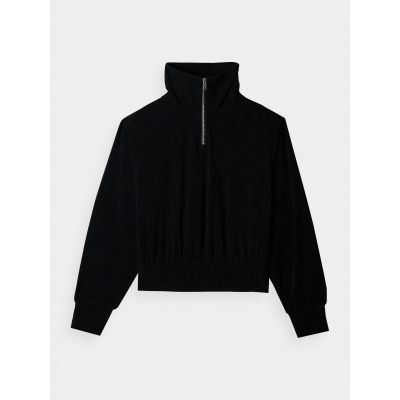 6. Women's velour sweatshirt without a hood, 4F 4FRAW24TSWSF2054-20S