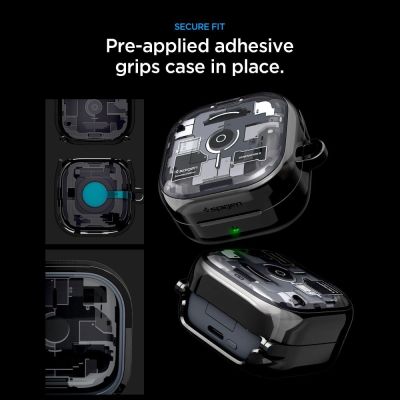 8. Spigen Ultra Hybrid Zero One Case for Samsung Galaxy Buds 4 / 4 Pro - Black