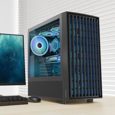 5. MODECOM BREEZE ARGB FLOW MIDI USB TYPE-C CASE BLACK