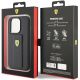 9. Ferrari Grip Stand Metal Logo case for iPhone 15 Pro Max - black