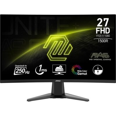 MSI MAG 27C6X Computer Monitor 68.6 cm (27") 1920 x 1080 px Full HD LCD Black