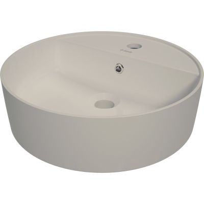 Ceramic countertop washbasin with space for a tap