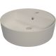 Ceramic countertop washbasin with space for a tap