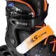 7. NH18190A 4-in-1 BRAVE BLUE-ORANGE ROLLER SKATES SIZE S (29-33) WITH NILS EXTREME HOCKEY BOARD