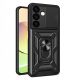 Hybrid Armor Camshield Case for Xiaomi POCO C65 / Redmi 13C Armored Case with Camera Protector - Black