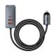 2. Baseus Share Together PPS Multi-port Fast charge Car Charger with Extension Cord 2U+2C 120W Space Gray