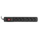 Activejet ACJ COMBO 6Gn surge protector strip 10m (6 x UTE; 10m; black)
