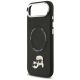6. Karl Lagerfeld Karl & Choupette Pins MagSafe Case for iPhone Air - Black