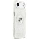 4. Karl Lagerfeld IML Glitter Karl&Choupette Heads Logo MagSafe Case for iPhone Air - Gray