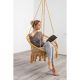 15. OPENWORK HAMMOCK HANGING CHAIR STORK'S NEST 80x60CM WITH HONEY PILLOW